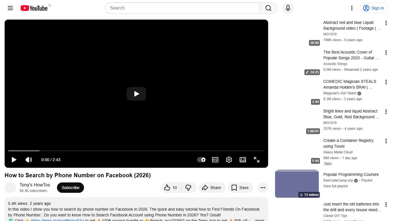 How to Search by Phone Number on Facebook (2026) - YouTube